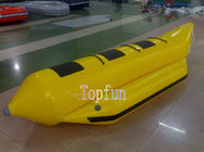 3 Orang 0.9mm PVC Air Terpal Tiup Kuning Banana Boat Inflatables / Hot Sale Banana Boat