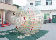 Playing Center Shining Inflatable Zorb Ball, Bola Rumput Tiup Dengan Bintik Berwarna-warni