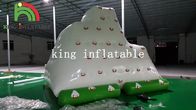 4m x 3m Hijau / Putih Air Inflatable Toy / Mini PVC Iceberg Untuk Taman Air