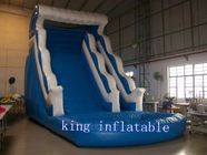 7x3 m Lucu Tiup Air Slide Kuning Plato PVC Terpal Pool Slide Untuk Anak-anak