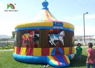 Komersial Carousel Inflatable Jumping Castle, Inflatable Dome House Dengan Langkah