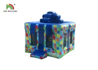 Disesuaikan Pink 4X4 m Kotak Hadiah Tiup Meledakkan Istana Melompat Untuk Pesta