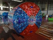 PVC / TPU Inflatable Air Toy / Roller Dengan Dots Colorful / Color Cross On Berakhir