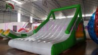 0.9mm PVC Terpal CE Kustom Inflatable Air Toy Hijau / Putih Slide Untuk Sewa