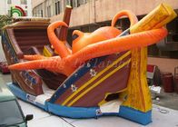 PVC Tarpaulin Komersial Inflatable Dry Slide Fire retardant Slide Untuk Dewasa / Anak-Anak