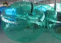 Hijau atau Biru Transparan Air Berjalan Bola, Bola Air Inflatable Dengan PVC / PTU