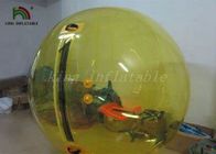 Warna Kuning 1.0mm PVC Inflatable Walk On Water Balls / Water Bubble / Human Sphere