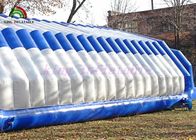 Tenda PVC Luar Tahan Lama Raksasa Tiup Acara Warna Putih / Biru