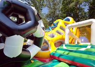 Warna-warni Taman Hiburan Combo Inflatable Taman Hiburan Tiup Dengan Papan Skor LED