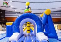 Blue / Yellow Surfing Boy Taman Air Inflatable, Tahan Lama PVC Serbaguna
