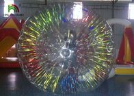 Shining Zorb / Clear Inflatable Coloful Shining Flash Roller Ball Untuk menggulirkan rumput