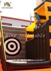 Kuning / Hitam Inflatable Combo Sport Playground Oleh PVC Tarpaulin For Kids
