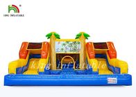 Seluncuran air tiup PVC tahan air dengan kolam renang / Bouncer Combo Playground