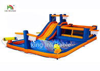 4.5 * 8 m Kolam Air Slide Tiup Mini Halaman Belakang Monyet Bar Slide Untuk Anak-anak
