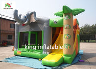 Kolam PVC terpal Inflatable Bounce Castle Dengan Slide Untuk Anak-Anak