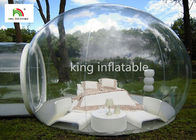 4.5m Transparan Inflatable Bubble Tent Dengan Tunnel Untuk Sewa Camping Outdoor