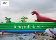 Taman Air Inflatable Dinosaurus Gaya Dengan Kolam PVC Tarpaulin UV Resistant