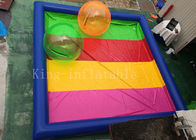 8 * 8 m Biru Rainbow Pool Warna Air Tiup Untuk Anak-Anak Bermain