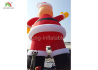 210D Nylon 10 m H Inflatable Santa Claus Advertising Dekorasi Natal