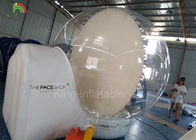 Manusia Snow Globe Photo Booth Inflatable Dekorasi Natal Snowball Dengan Saluran