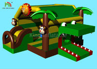 5,5 m Animal Forest Tema Inflatable Castle Bouncer Crocodile Jumping Bounce House