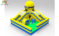 Yellow Minion Indoor Bouncy Inflatable Jumping Castle Hambatan Dry Slide OEM