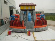 Manusia Gambar Taman Hiburan Inflatable / Penjara Tema Inflatable Fun City