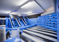 Blue PVC Indoor Kids Taman Hiburan Tiup Panjang 29m