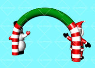 Outdoor King 420D Inflatable Merry Christmas Arches Kain Nilon Manusia Salju Santa Claus