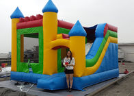 Disesuaikan 6 x 5m Water Jumping Castle, White Commercial Kids Playground Games