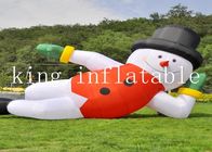 210D Nylon Outdoor 20ft Christmas Inflatable Santa Untuk Periklanan