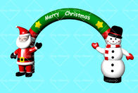 Outdoor King 420D Inflatable Merry Christmas Arches Kain Nilon Manusia Salju Santa Claus
