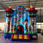 Anak-anak PVC Tarpaulin Paw Patrol Inflatable Bounce House Dengan Slide