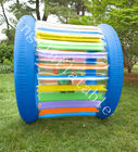 PVC Kid Outdoor Colorful Inflatable Rolling Wheel Dengan Pompa Udara