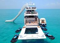 Sea pool Inflatale 0.9mm Floating Swimming Pool Dengan Unti Jellyfish Net untuk yacht