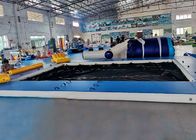 Sea pool Inflatale 0.9mm Floating Swimming Pool Dengan Unti Jellyfish Net untuk yacht
