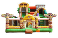0.55mm PVC Inflatable Bouncy Castle Playground Untuk Sewa Pencetakan Warna Penuh