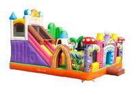 0.55mm PVC Inflatable Bouncy Castle Playground Untuk Sewa Pencetakan Warna Penuh