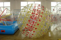 Diameter 3m Kustom tiup PVC Zorb Ball transparan untuk olahraga luar ruangan
