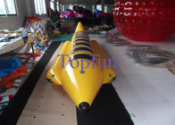 Double Atau Single Line Inflatable Banana Boat / Banana Shape Boat Dengan Motor Untuk Stream Rafting