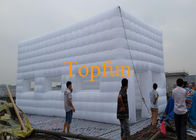 8M Fabric Inflatable Event Tent / White Inflatable Cube House Untuk Acara Outdoor