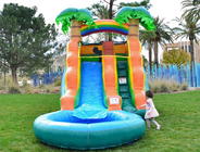 OEM Plato PVC Outdoor Inflatable Water Slide Untuk Anak-anak