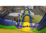 Gaint Inflatable Water Slide Taman Hiburan Luar Ruangan / Permainan Geser Pantai