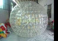 Bola Inflatable Zorbing Manusia, Warna Putih PVC Inflatable Rolling Zorb