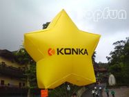 Produk Iklan Inflatable Full Color, Shining Star Inflatable Helium Balloon Dengan 2mm PVC Tarpaulin