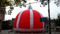Fabric Outdoor Inflatable Dome Tent, Red Inflatable Promosi Air Tent Gambar