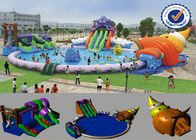 PVC Inflatable 30M Pool Inflatable Water Park Slide Besar Untuk Musim Panas