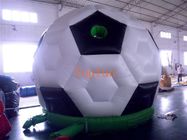 Olahraga Raksasa 4m Inflatable Bouncy Castle, White Soccer Bouncy House