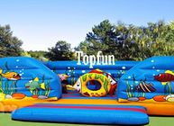 Multi-warna Ocean World Inflatable Jumping Castle, Kids Nice Outdoor Jumping Games