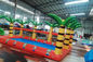 Outdoor Garden Inflatable Swimming Pool With Palm Tree Fence For Kids Playing